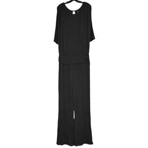 Soft Surroundings Jumpsuit Toujours Minimalist Capsule Dolman Gray Large Tall